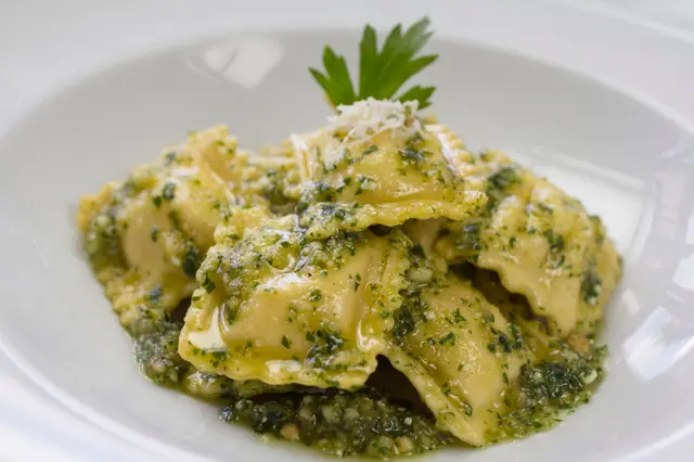 Recette raviolis au fromage et pesto