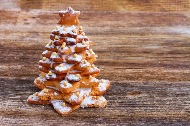 Arbre de Noël en pain d'épices