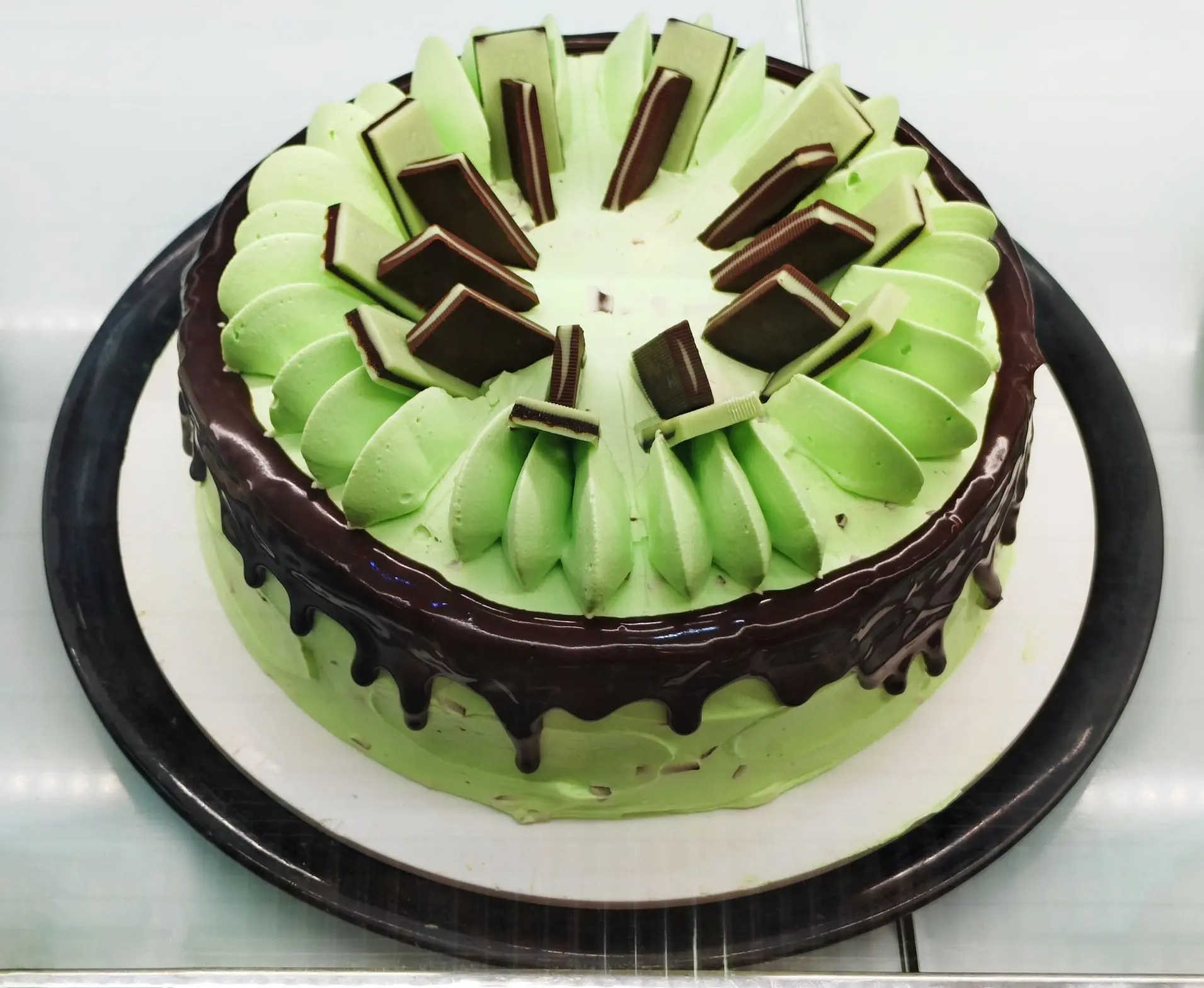 Gâteau au chocolat et à la menthe