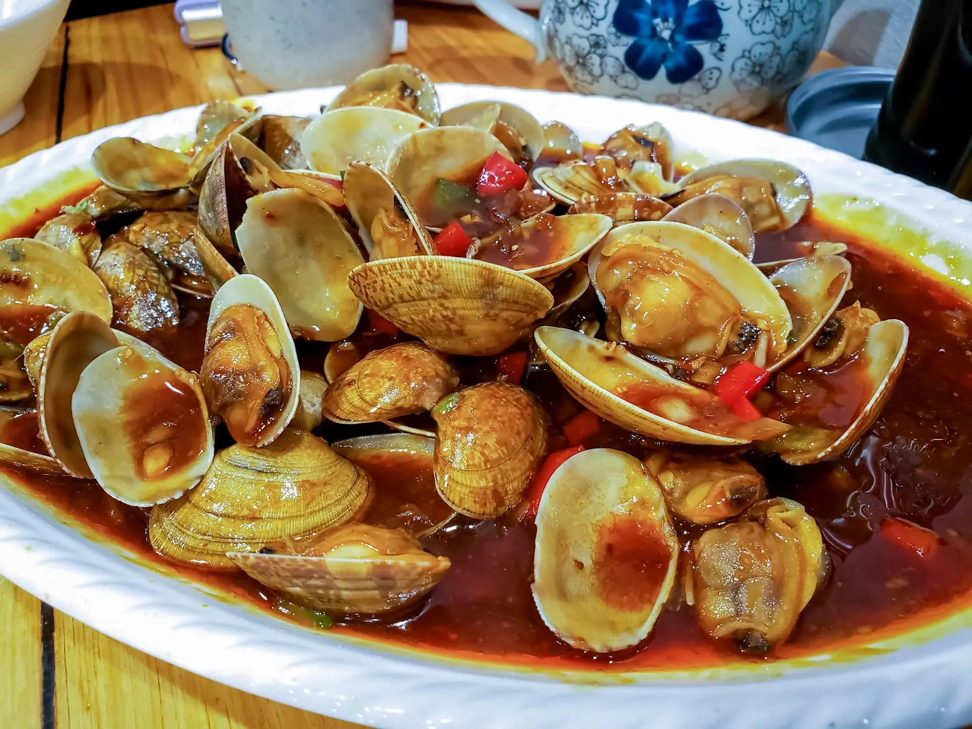 Recette palourdes frites à la sauce chinoise xo