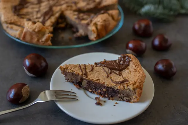 Tarte aux châtaignes au chocolat