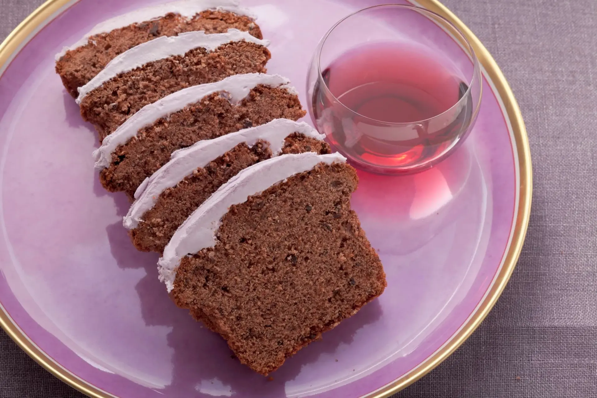 Gâteau au chocolat et au vin rouge