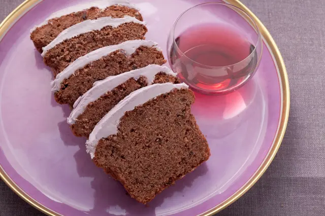 Gâteau au chocolat et au vin rouge