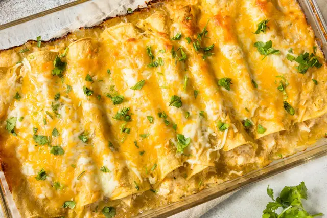 Enchiladas vertes mexicaines