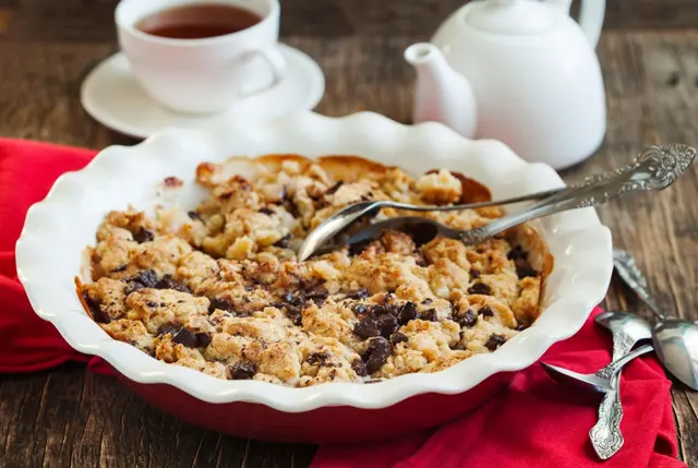Crumble aux poires et au chocolat