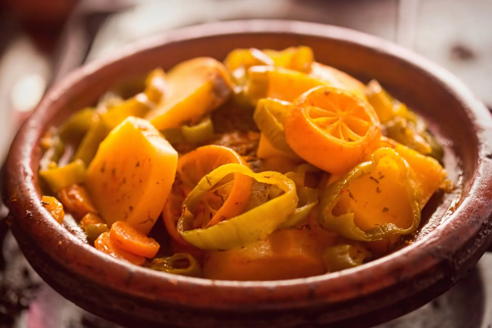 Tajine de légumes aux citrons confits