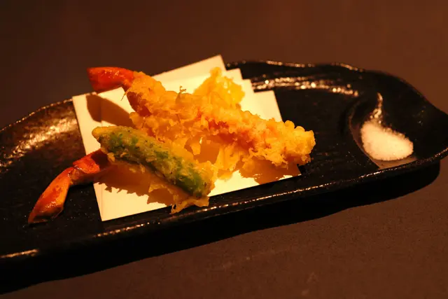 Tempura de crabe