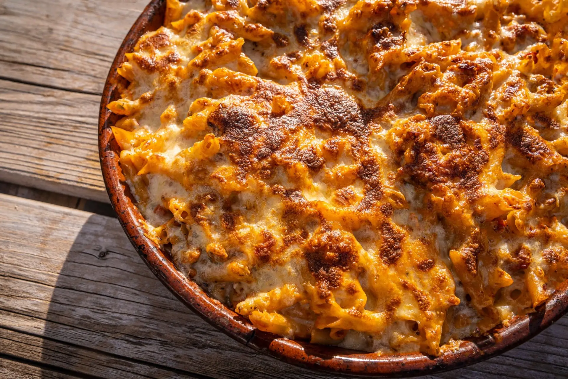 Gratin de penne au fromage