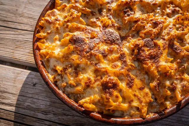 Gratin de penne au fromage