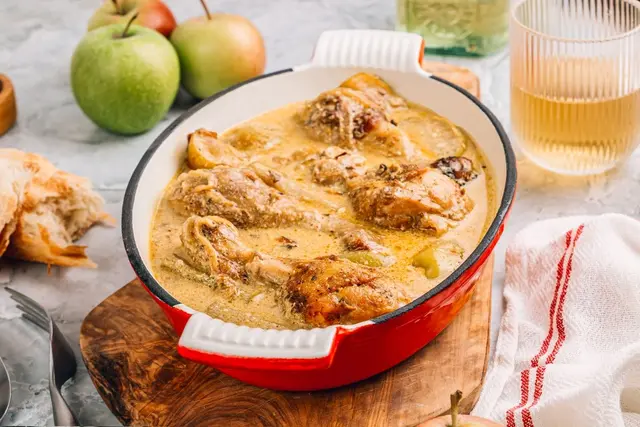 Recette du poulet à la normande maison