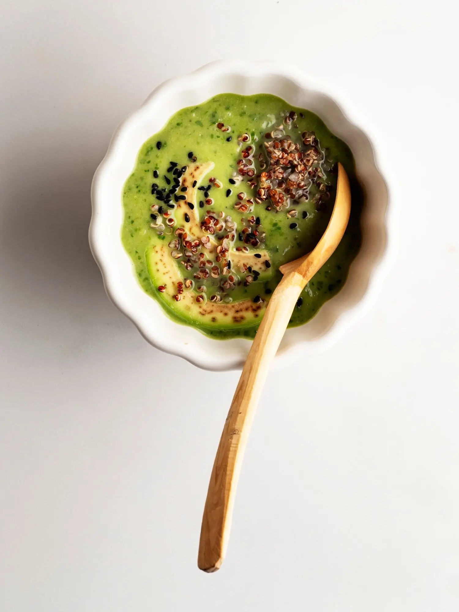 Recette soupe d'avocats et quinoa