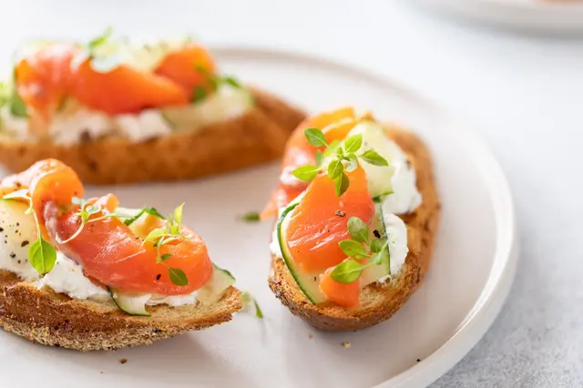 Recette bruschettas de saumon