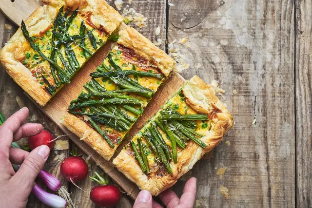Quiche végétarienne aux asperges