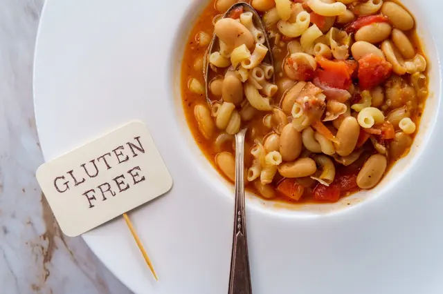 Soupe de pâtes et haricots sans gluten