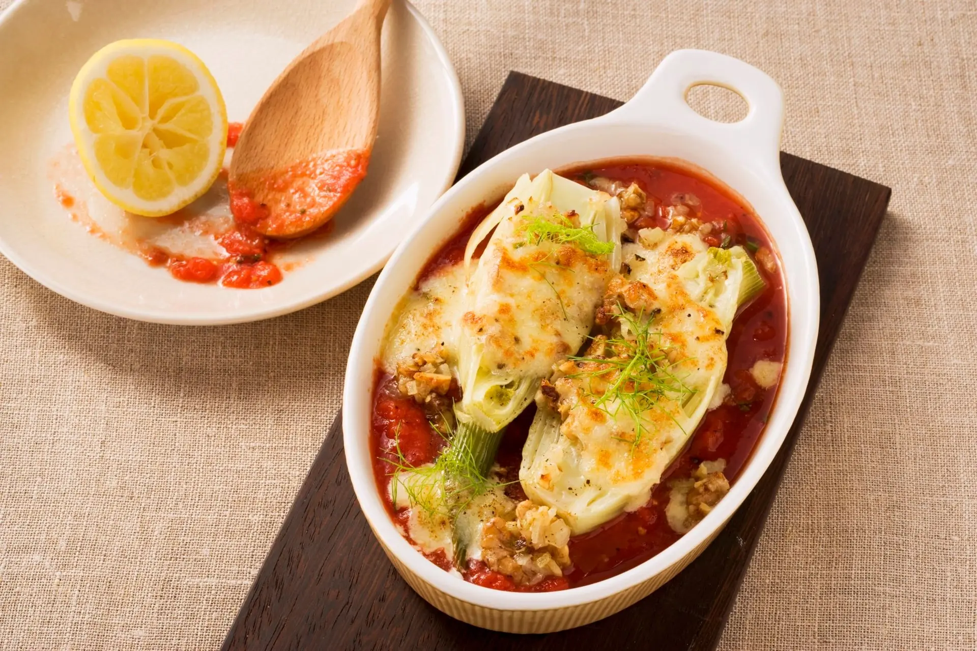 Gratin de fenouil en croûte de noix