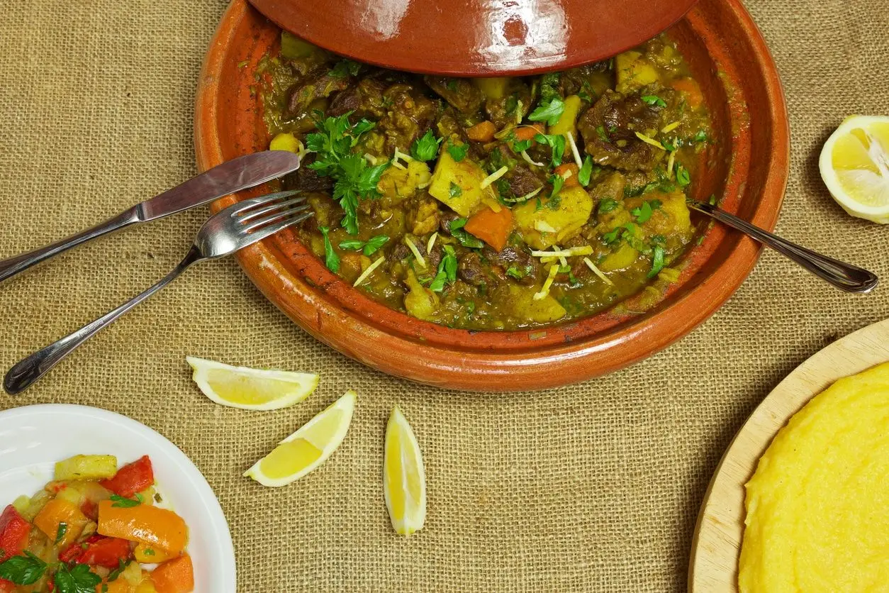 Tajine de bœuf marocain aux légumes