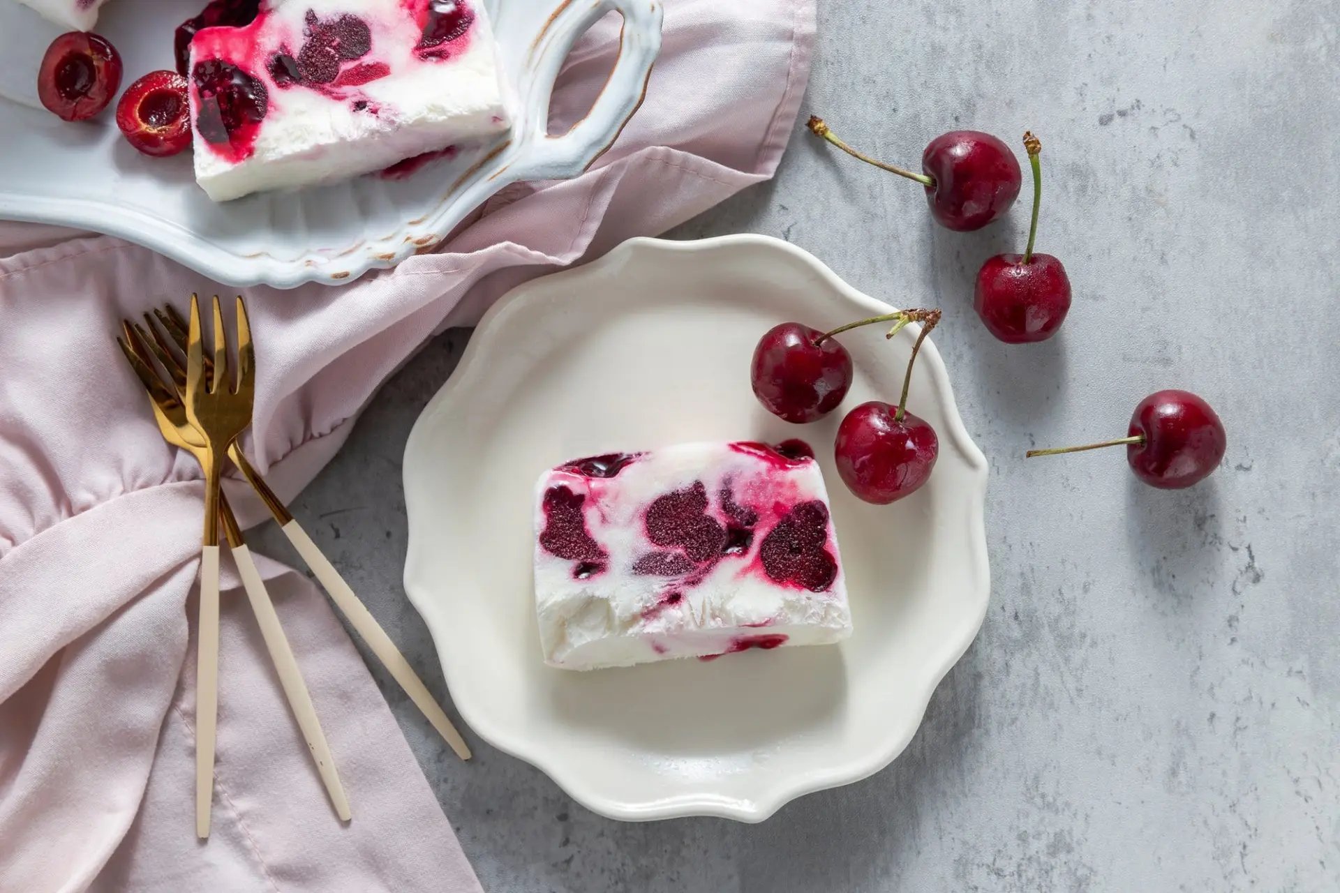 Recette semifredo italien à la cerise