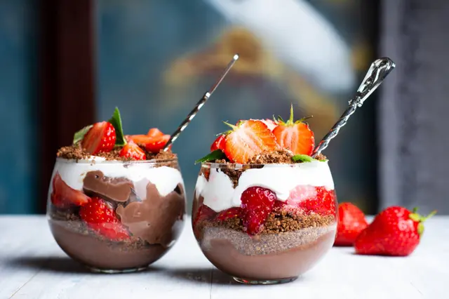 Recette parfait fraise et chocolat