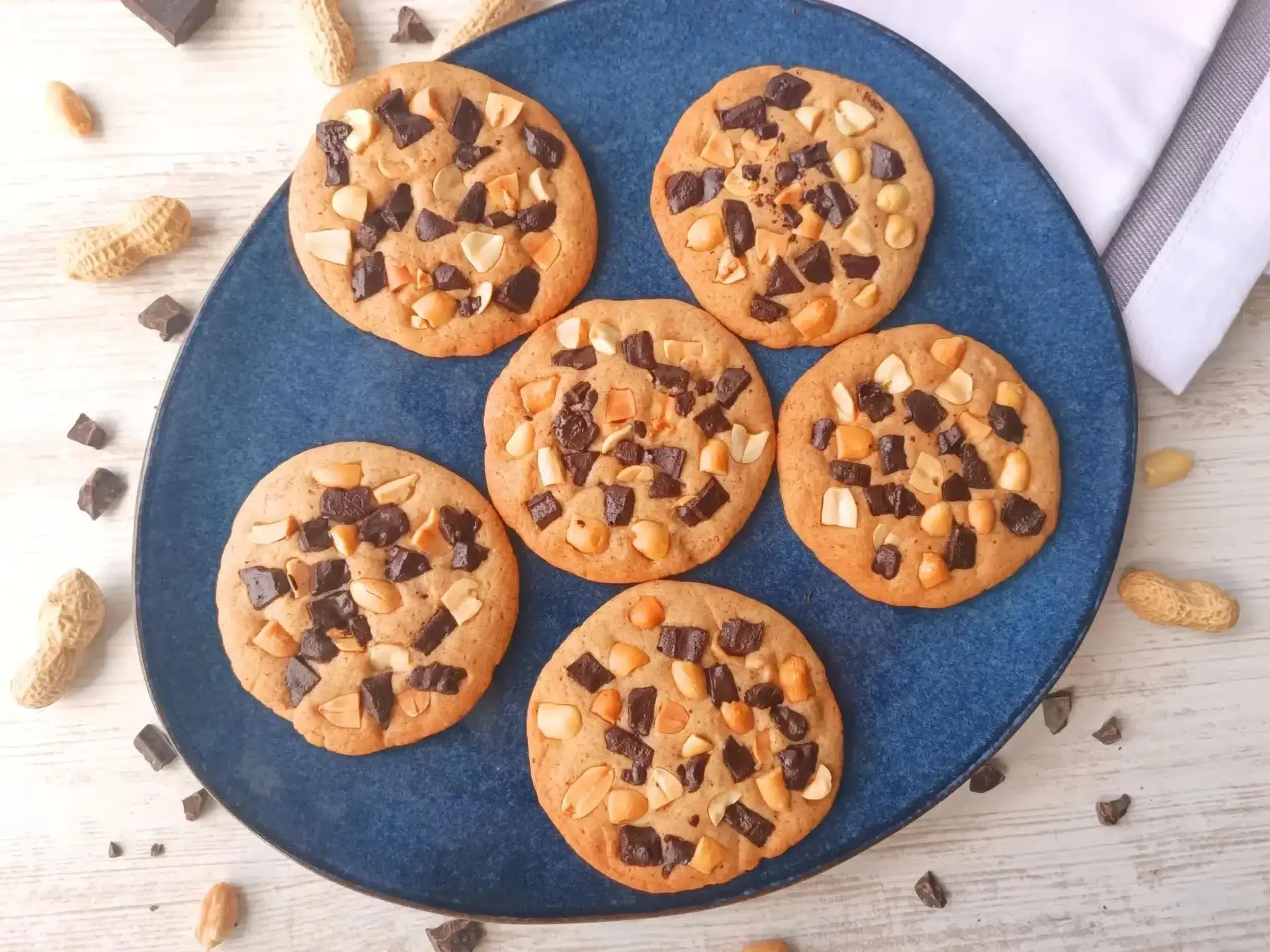 Cookies cacahuètes chocolat