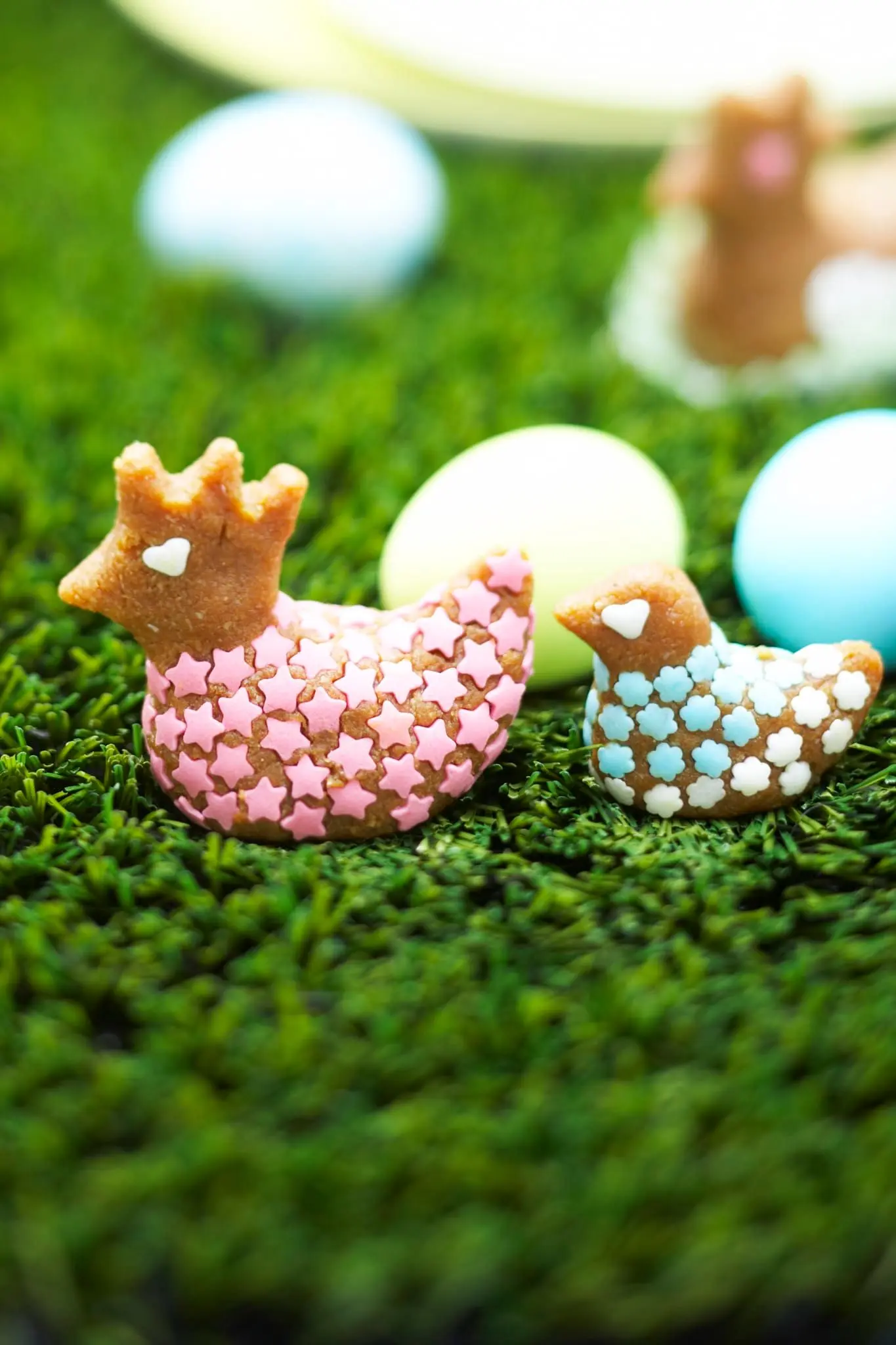Petits sujets de Pâques en gâteaux